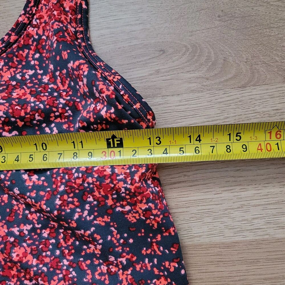 Athleta Racerback Tank Top with Built‑In Bra XXS Pink/Red Speckle - Picture 4 of 9